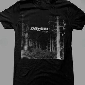 The Cure ''A Forest'' Graphic Tee - Gothic Rock Black Band T-Shirt